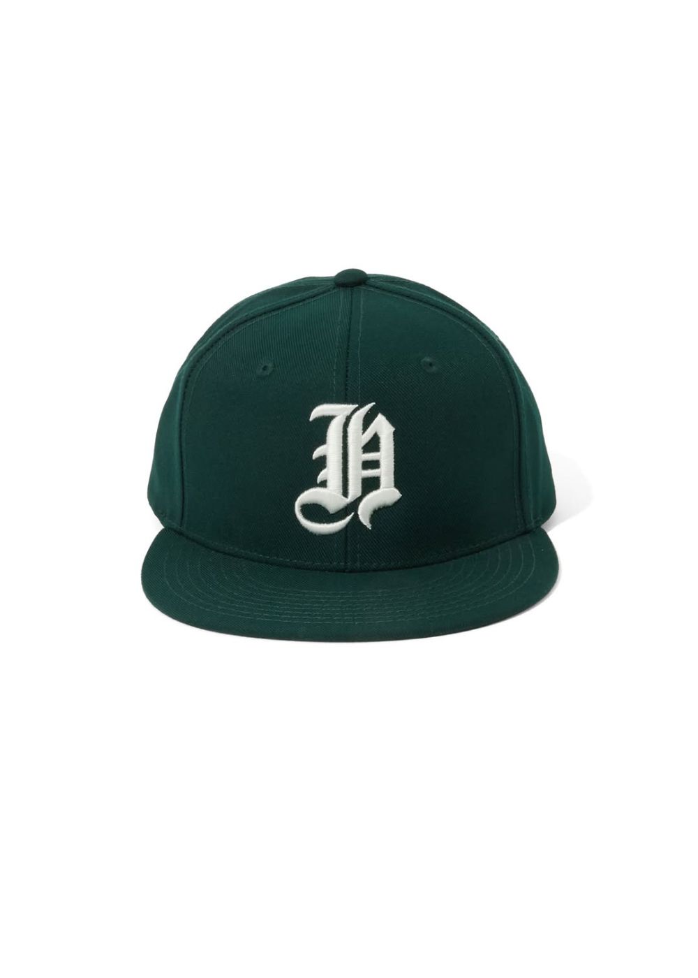 H-Baseball CAP (GREEN) / 刺繍ロゴ ベースボールキャップ