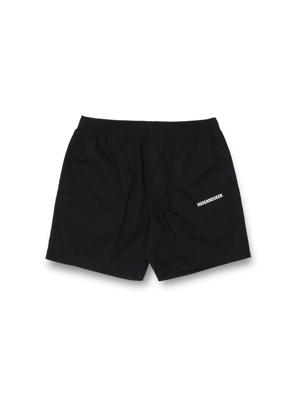 HIDE AND SEEK - EASY SHORTS (BLACK) / プリント イージーショーツ