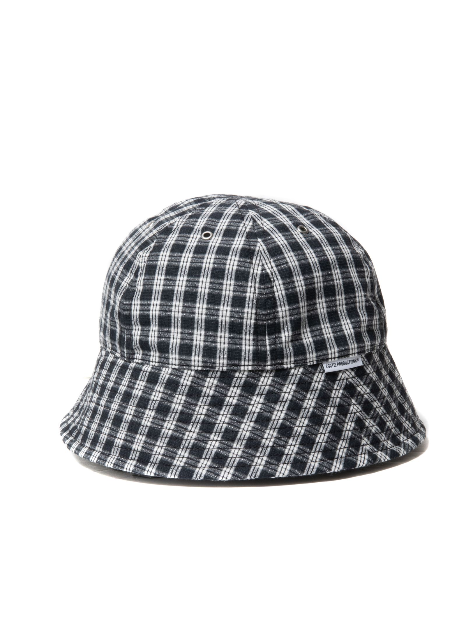 COOTIE PRODUCTIONS - Dobby Check Ball Hat (BLACK) / ドビーチェック 