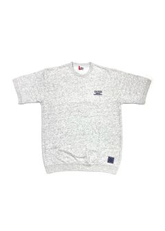 Short Sleeve Sweat (ASH) / ロゴ刺繍 半袖 クルーネック スウェット / セットアップ可能