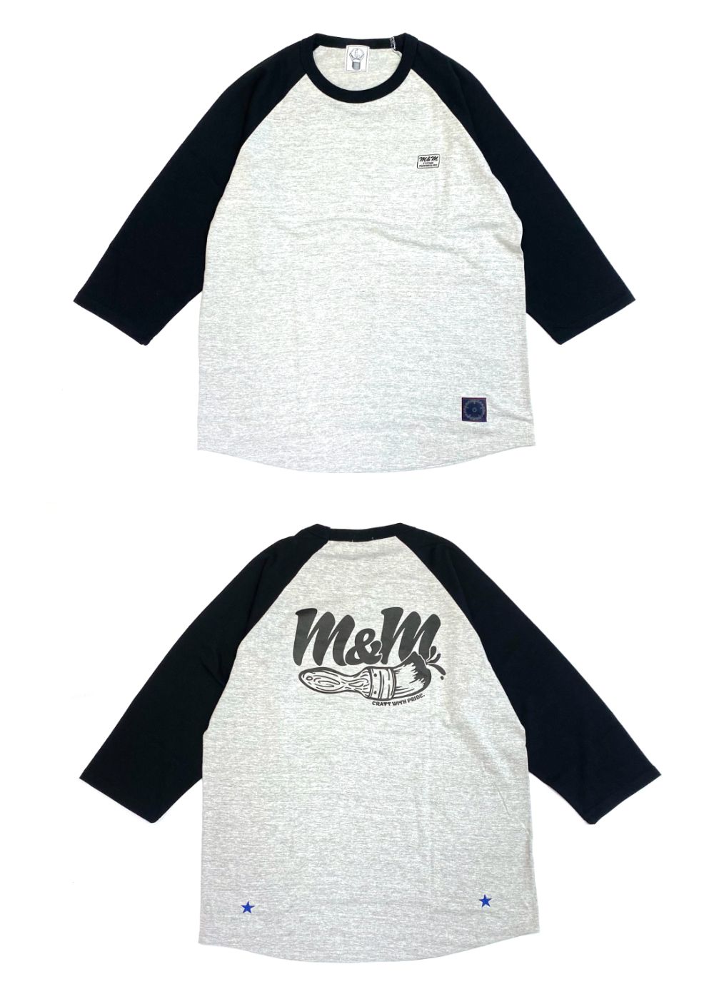 M&M CUSTOM PERFORMANCE エムアンドエム RAGLAN-