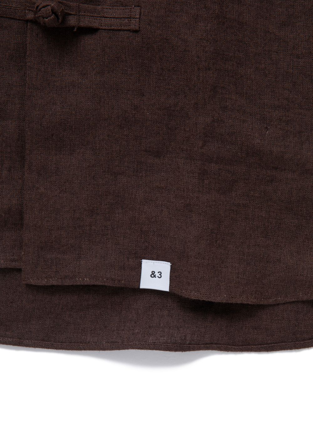 【ラスト1点】L/S CHINA BIG SHIRT "SUNG" (BROWN) / ビッグサイズ チャイナシャツジャケット