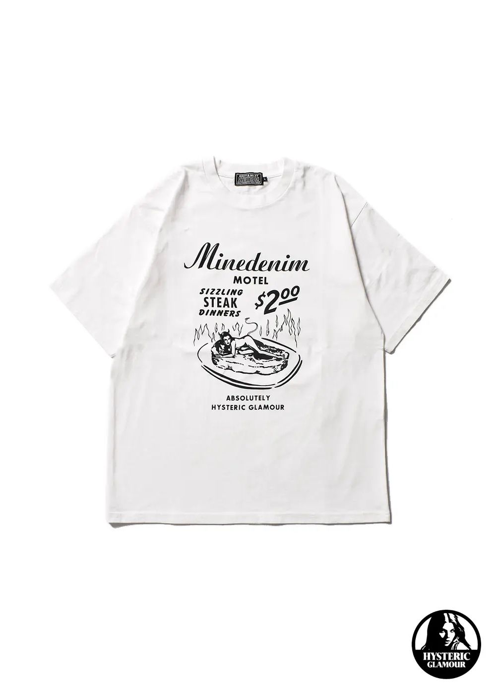 × HYSTERIC GLAMOUR T-SH (WHITE) / ×ヒステリックグラマー コラボTシャツ