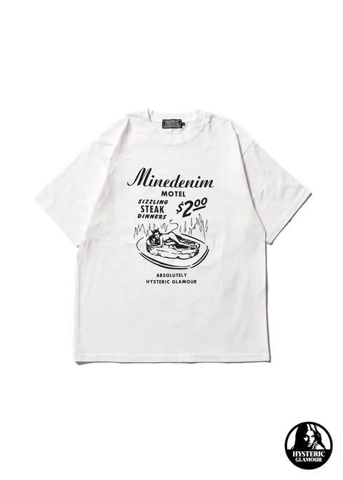 × HYSTERIC GLAMOUR T-SH (WHITE) / ×ヒステリックグラマー コラボTシャツ