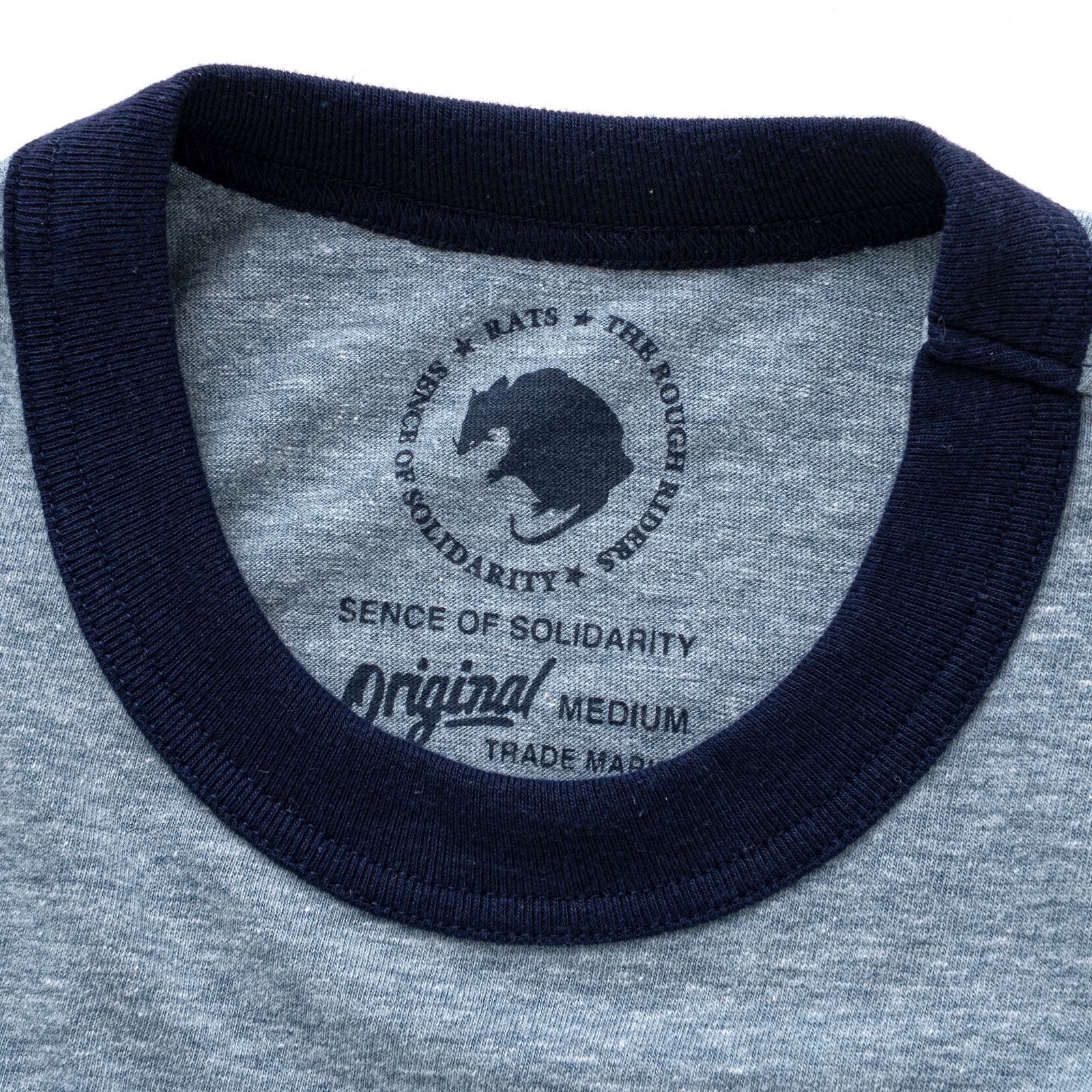 TRIM TEE (HEATHER NAVY) / トリム Tシャツ