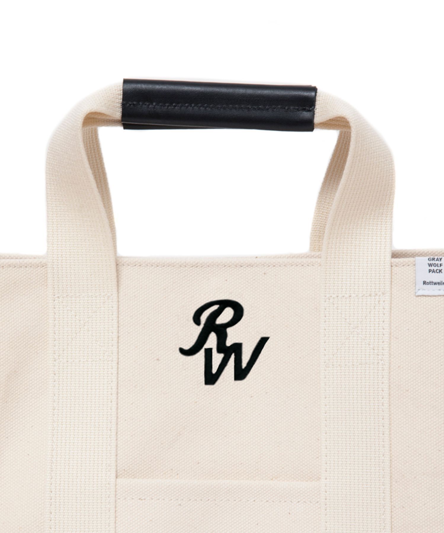ROTTWEILER - CANVAS TOTE BAG SMALL (WHITE) / 定番キャンバス