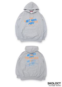 ×SKOLOCT HOODED SWEATSHIRT (HEATHER GRAY) / スコロクト コラボスウェットパーカー