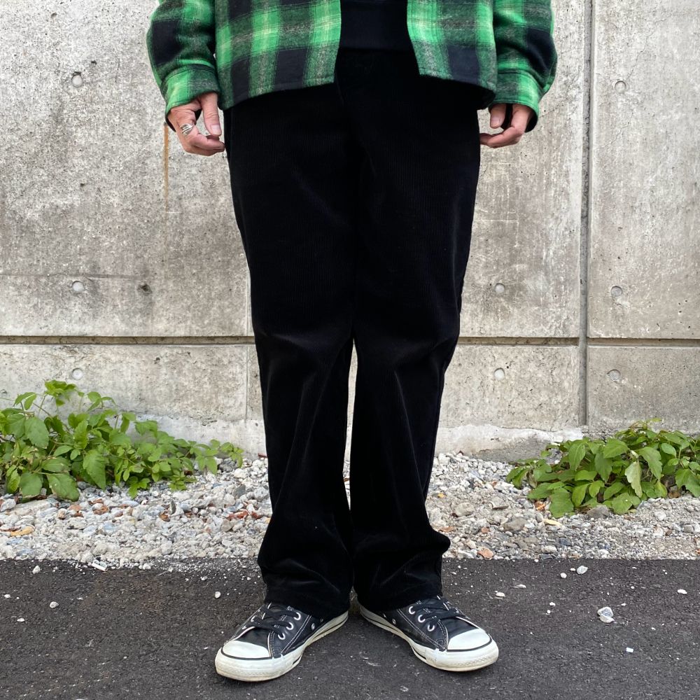 CORDUROY EASY PANTS (BLACK) / コーデュロイ イージー パンツ