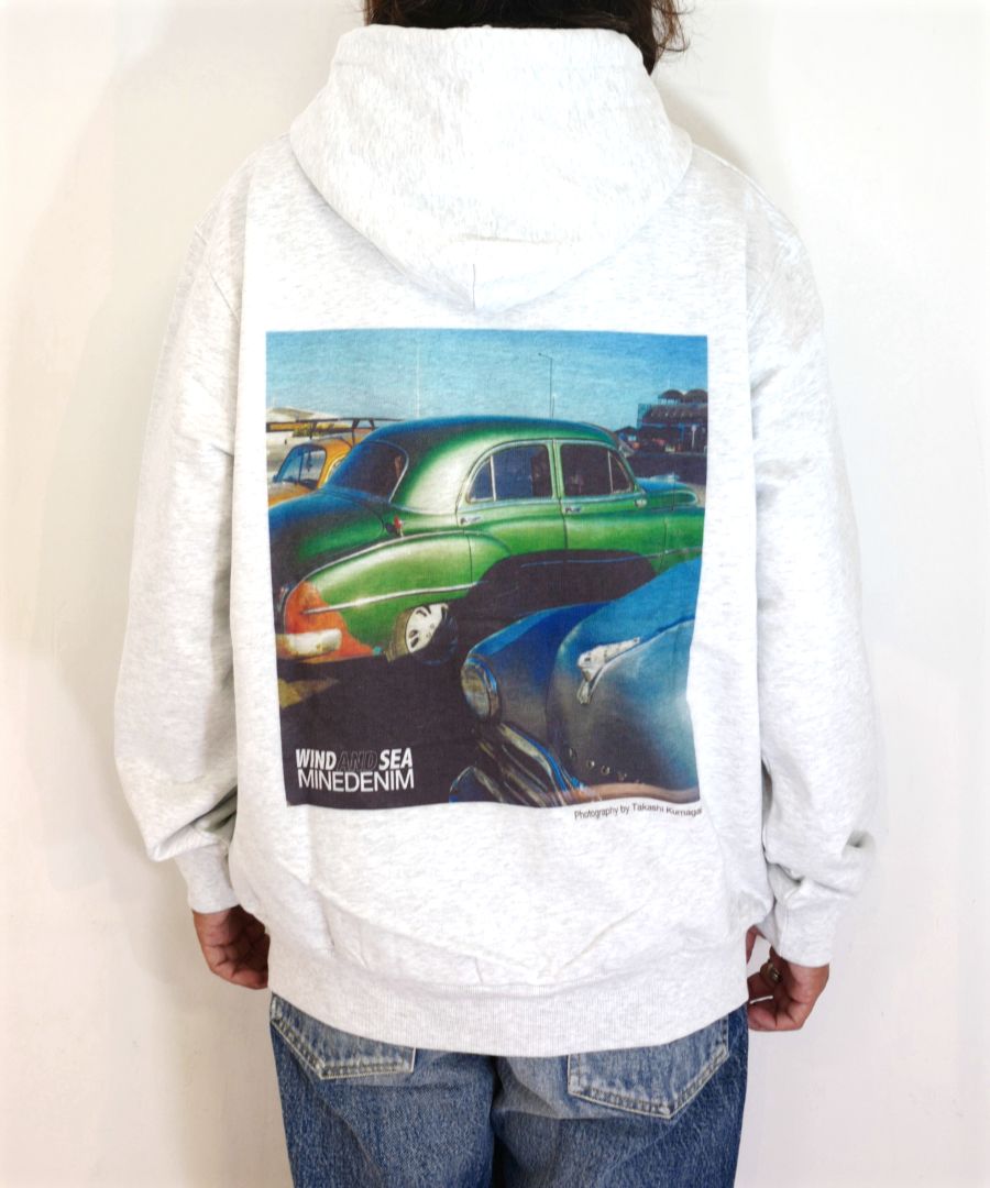 MINEDENIM - ×WDS Photo Hoodie (LIGHT GRAY) / ウィンダンシー コラボ スウェット パーカー |  LOOPHOLE