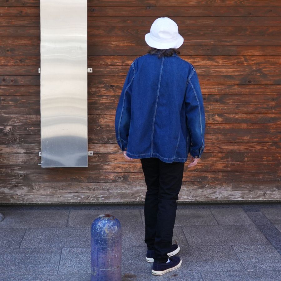 【ラスト1点】Denim Engineer JKT  (USD) / ユーズド デニム カバーオール