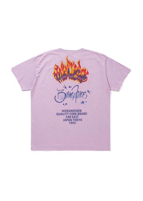 Flame S/S Tee (PINK) / フレイム プリントTee
