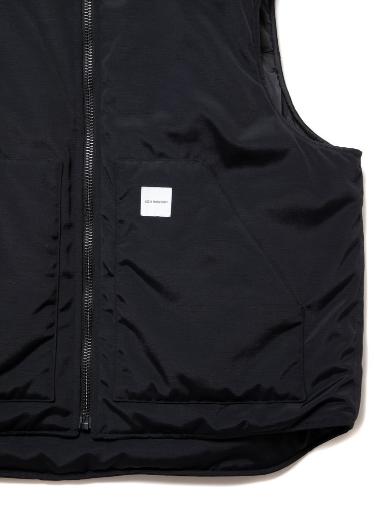 COOTIE PRODUCTIONS - Padded Nylon OX Work Vest (BLACK) / ナイロン 