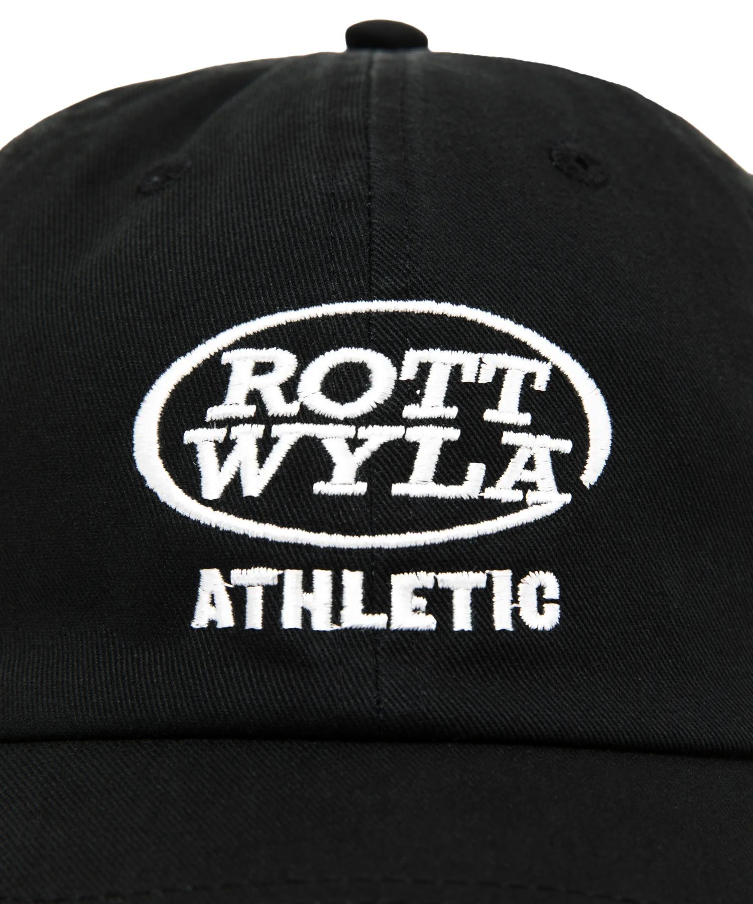 ATHLETIC CAP (BLACK) / ロゴ刺繍 ダッド キャップ。