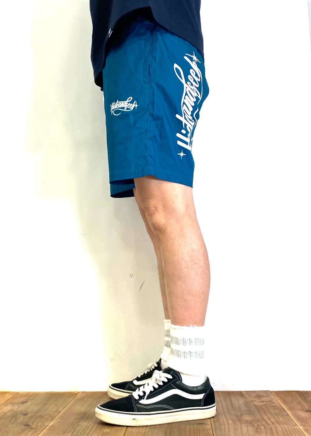 Cursive Logo Beach Short (GREEN) / プリント イージーショーツ
