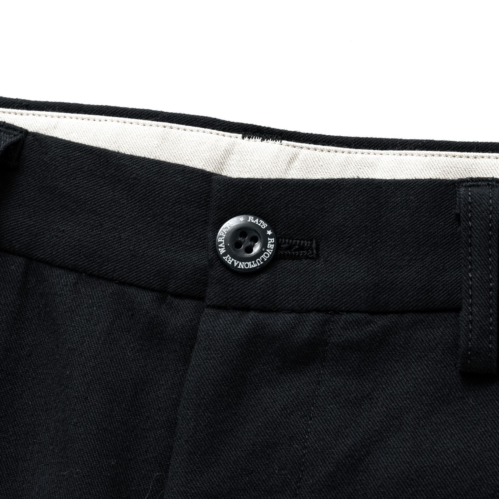 RATS - CHINO SHORTS (BLACK) / コットン チノショーツ | LOOPHOLE