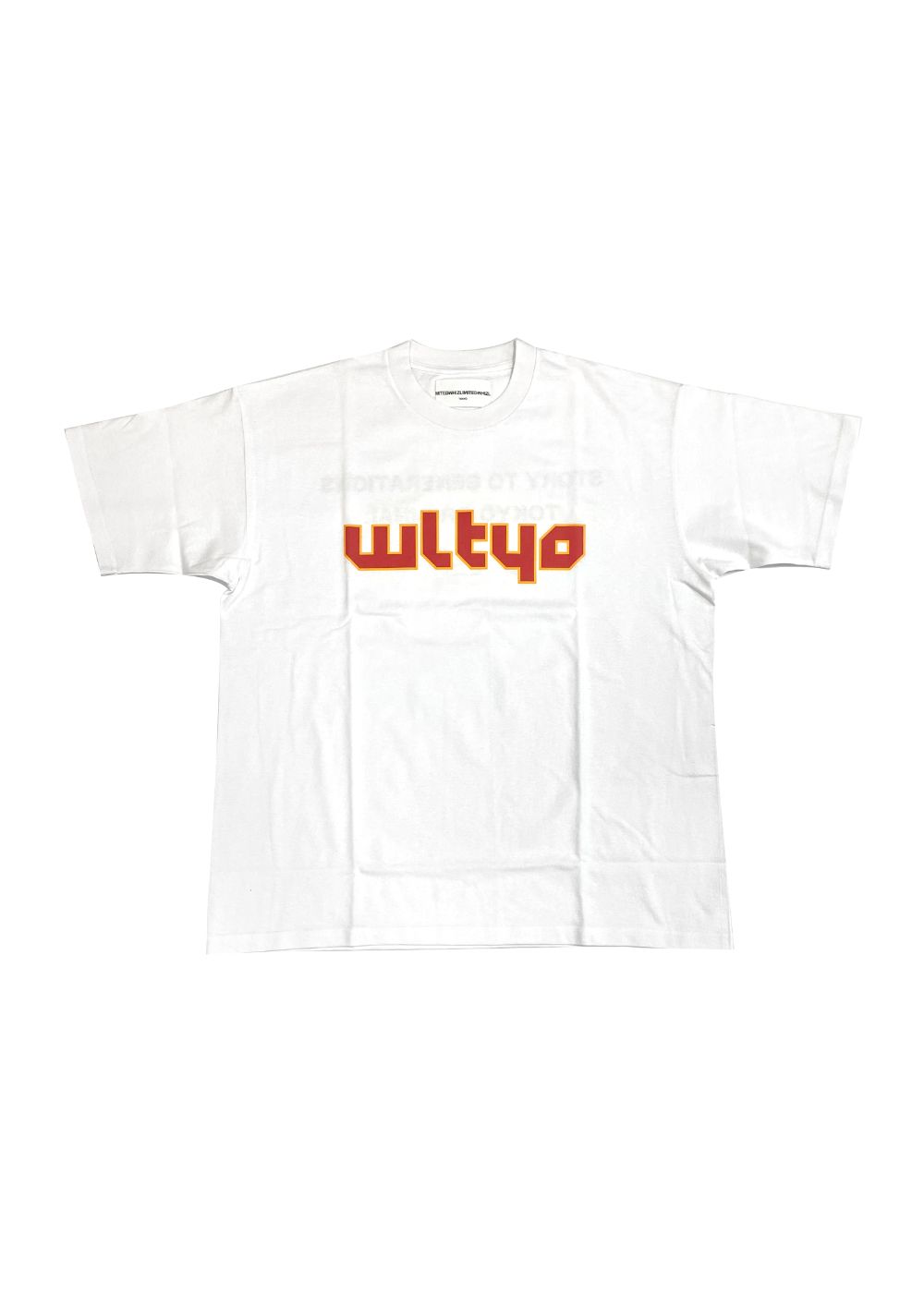 【ラスト1点】DIGI T-SHIRT (WHITE) / ロゴ プリントTシャツ - M