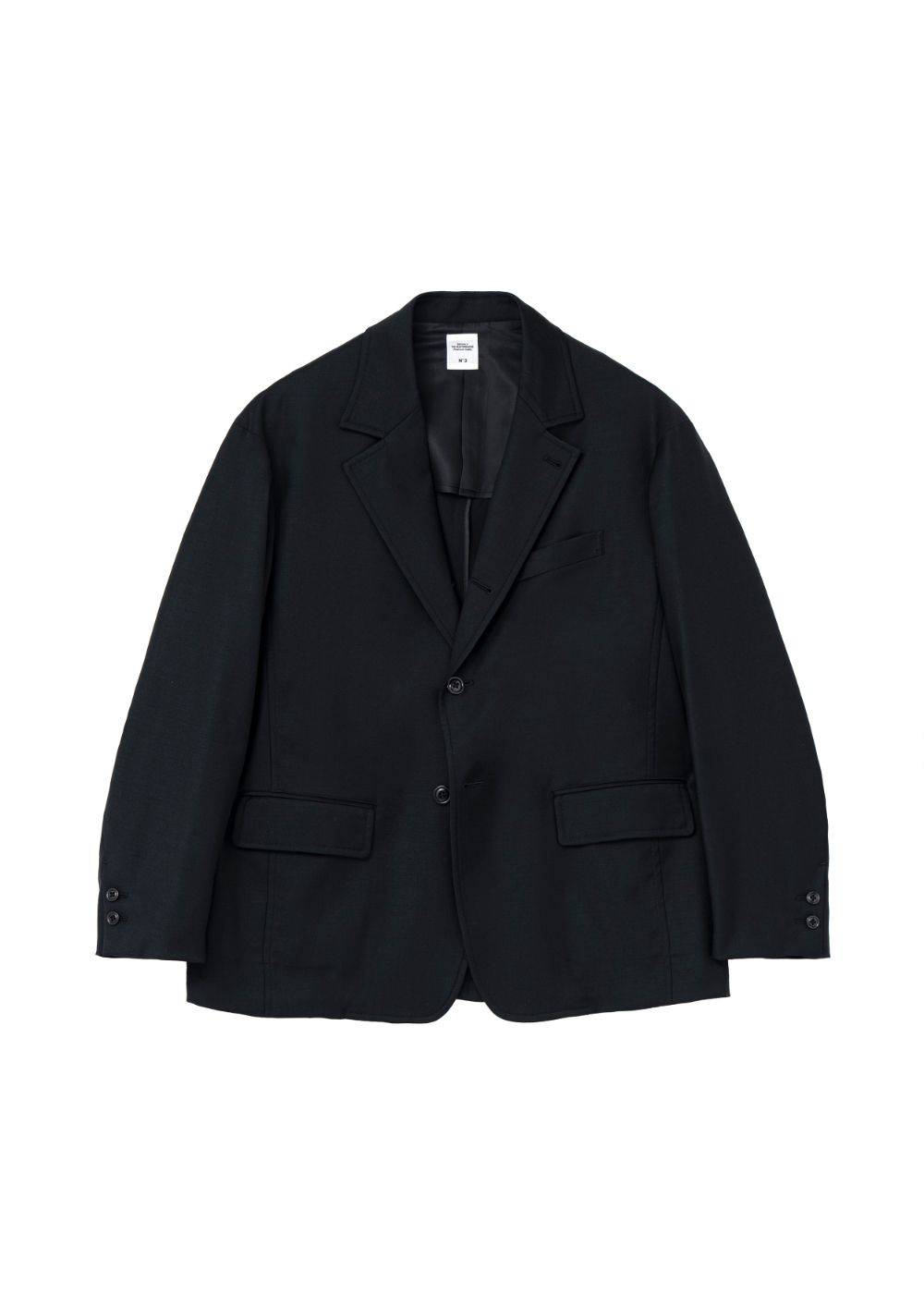 3B TAILORED JACKET "MICHAEL" (BLACK) / テーラード ジャケット