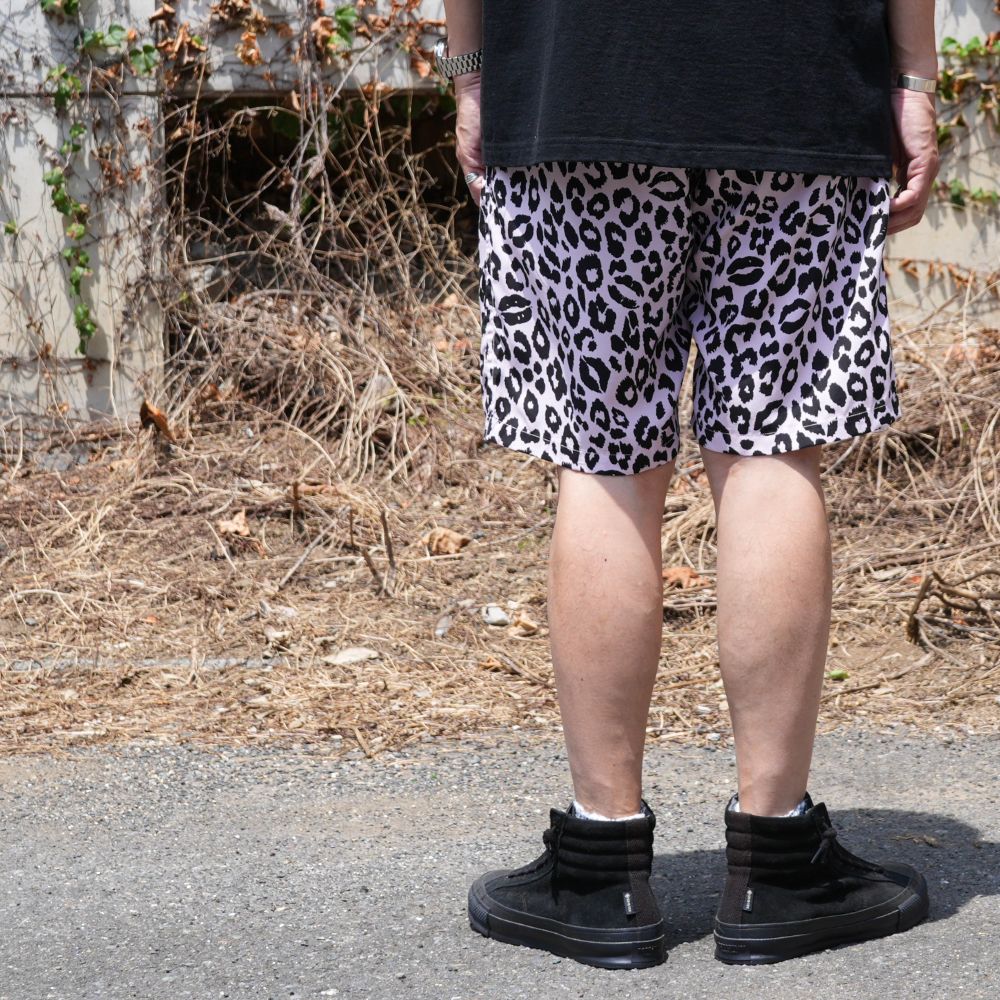 【ラスト1点】Lips Leopard Print Easy Shorts (PNK) / オリジナルレオパードリップ ショーツ