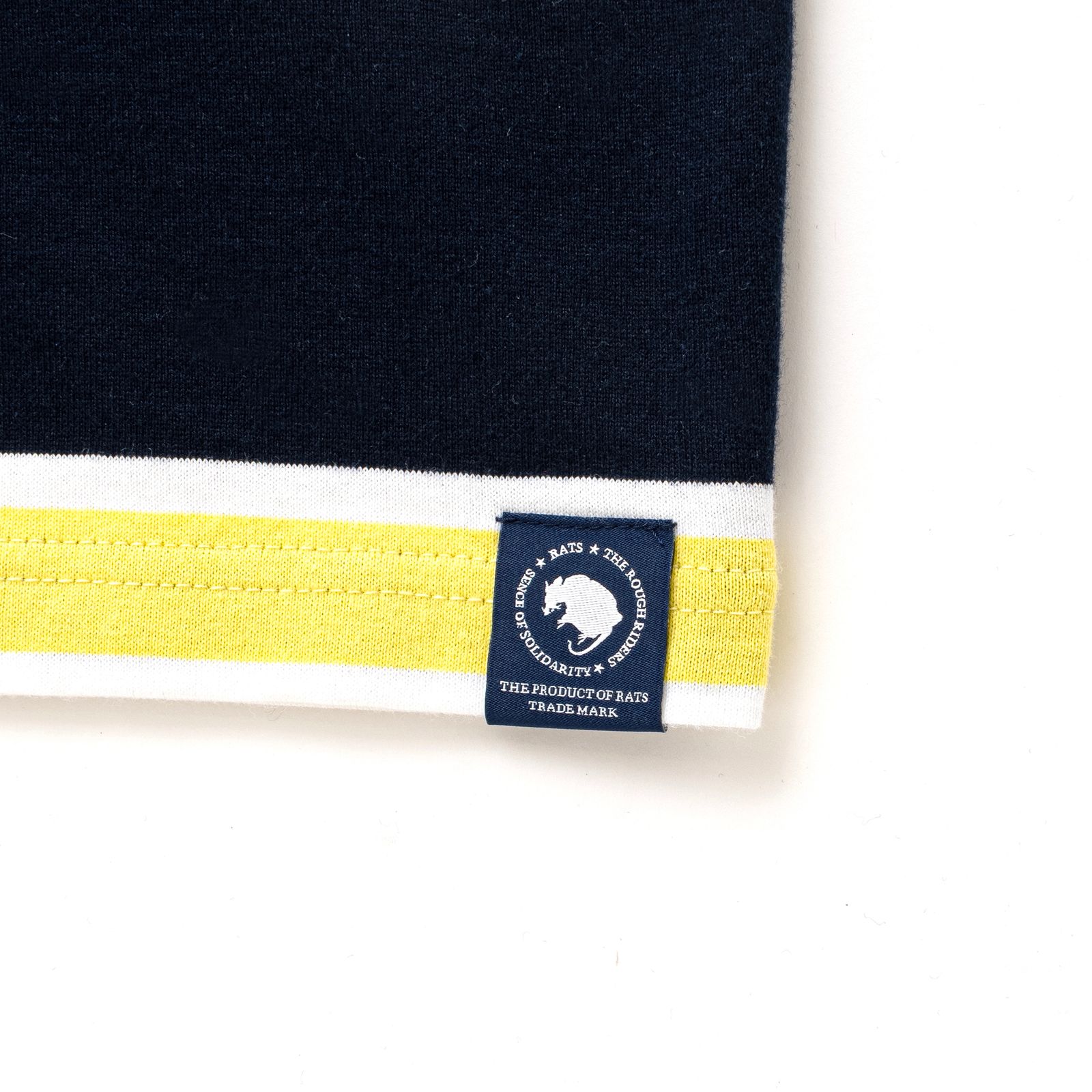 BORDER TEE (NAVY×YELLOW) / ボーダー Tシャツ