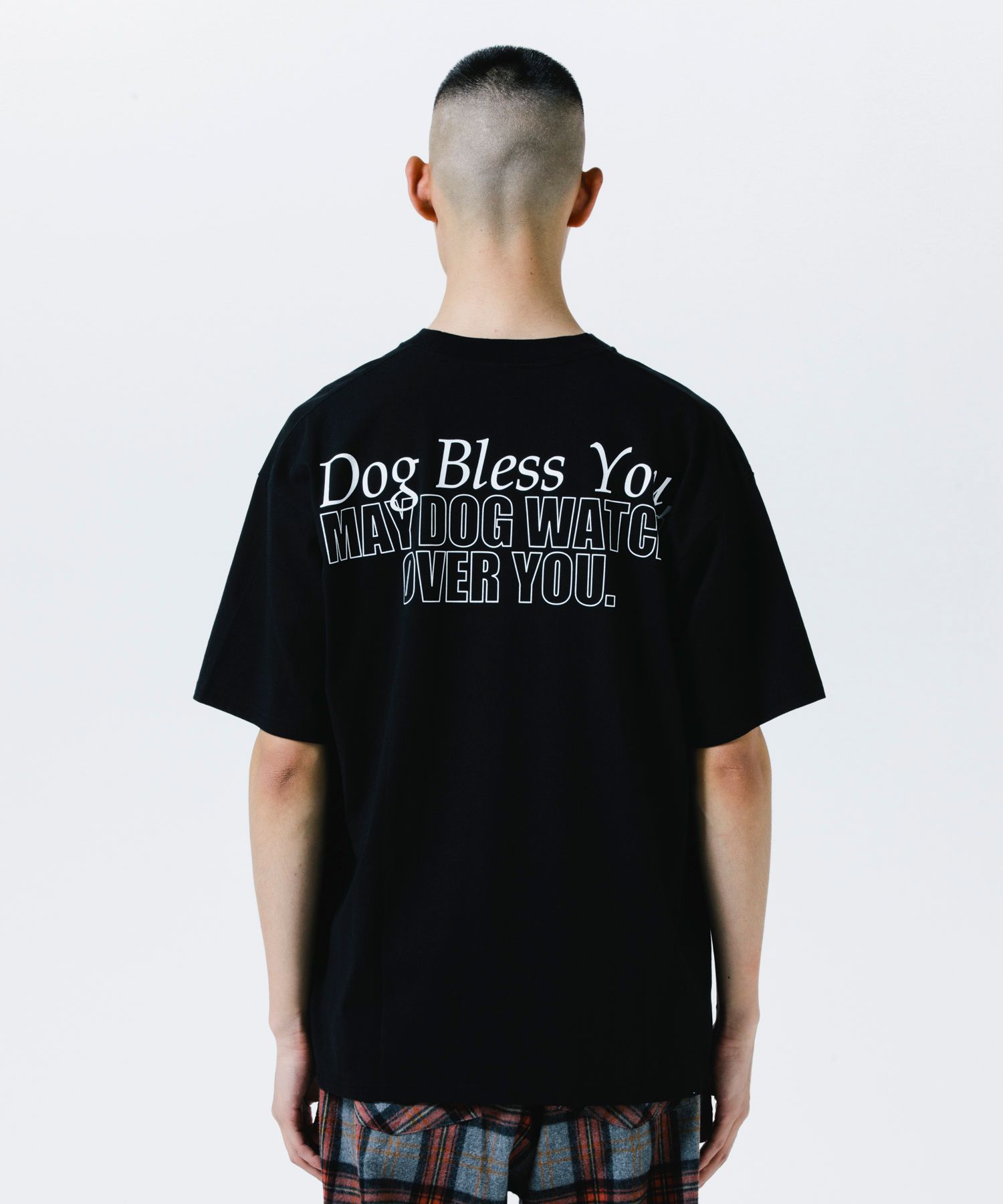 DOG PHOTO TEE (BLACK) / フォト プリント Tシャツ