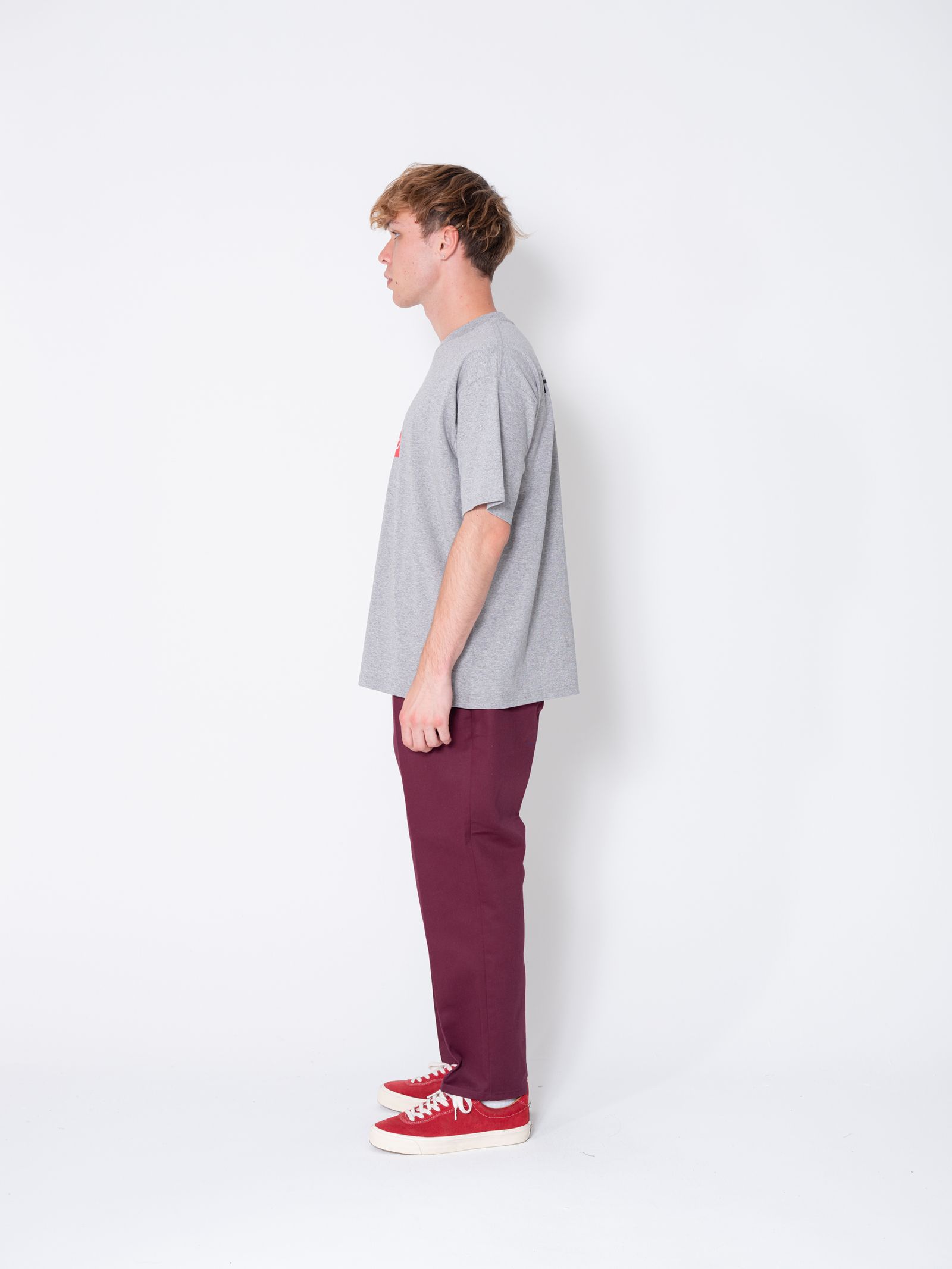 S/S LOVE ME LOGO TEE "HARBOUR" (GRAY) / カーティス・クリグ コラボ Tee