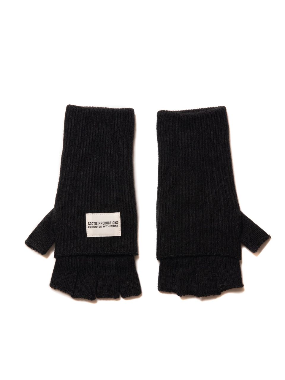 COOTIE PRODUCTIONS - KNIT GLOVE (BLACK) / フィンガーレス ニット