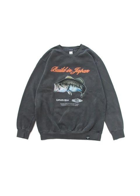 × CHALLENGER BUILT IN JP C/N SWEAT (SMOKE BLACK) / チャレンジャー コラボスウェット