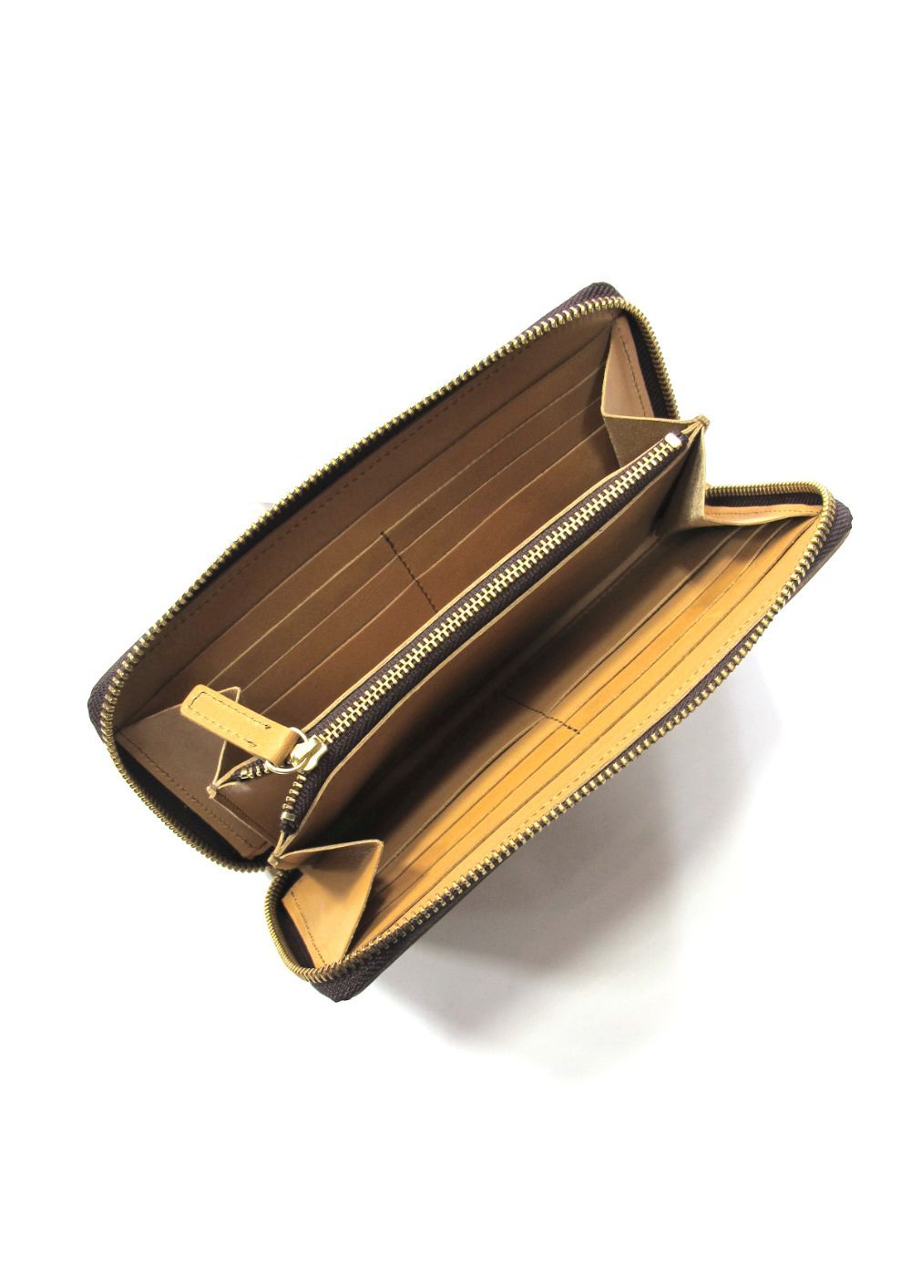 LEATHER WALLET (BROWN) / レザー ロングウォレット