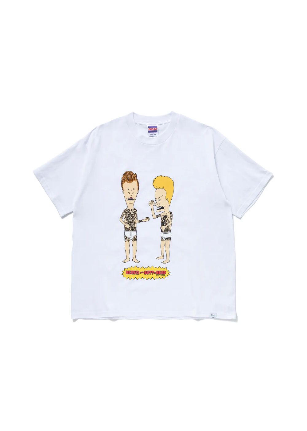 S/S PRINT T "TATTOO" (WHITE) / ビーバス&バットヘッド コラボ Tee