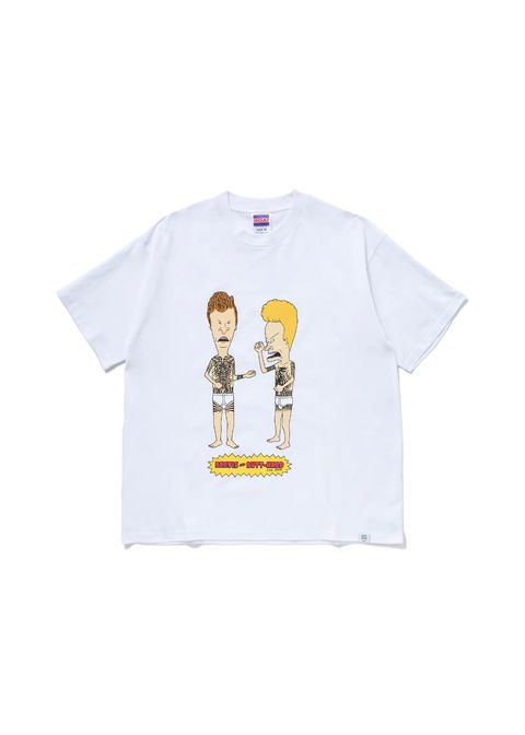 S/S PRINT T "TATTOO" (WHITE) / ビーバス&バットヘッド コラボ Tee