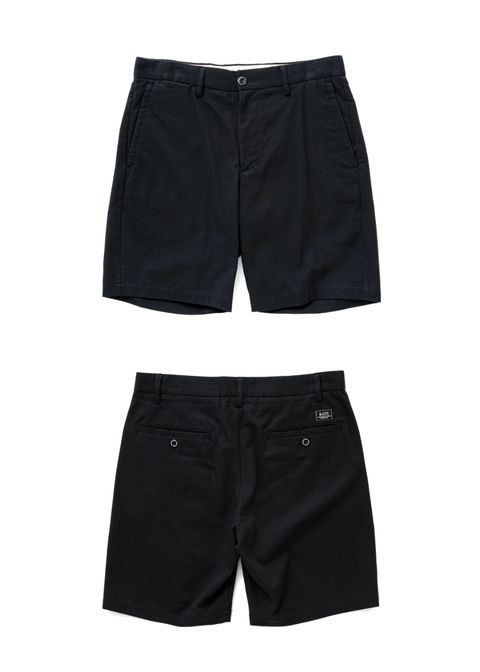 CHINO SHORTS (BLACK) / コットン チノショーツ