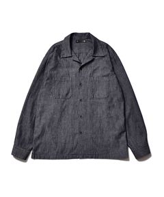 Chambray Open Collar L/S SH (CGR) / シャンブレー オープンカラーシャツ