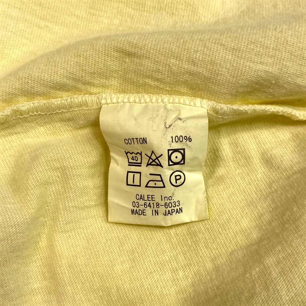 BINDER NECK WING LOGO VINTAGE TEE ＜NATURALLY PAINT DESIGN＞ (LIGHT YELLOW) / ×ナチュラリーペイント コラボ Tシャツ