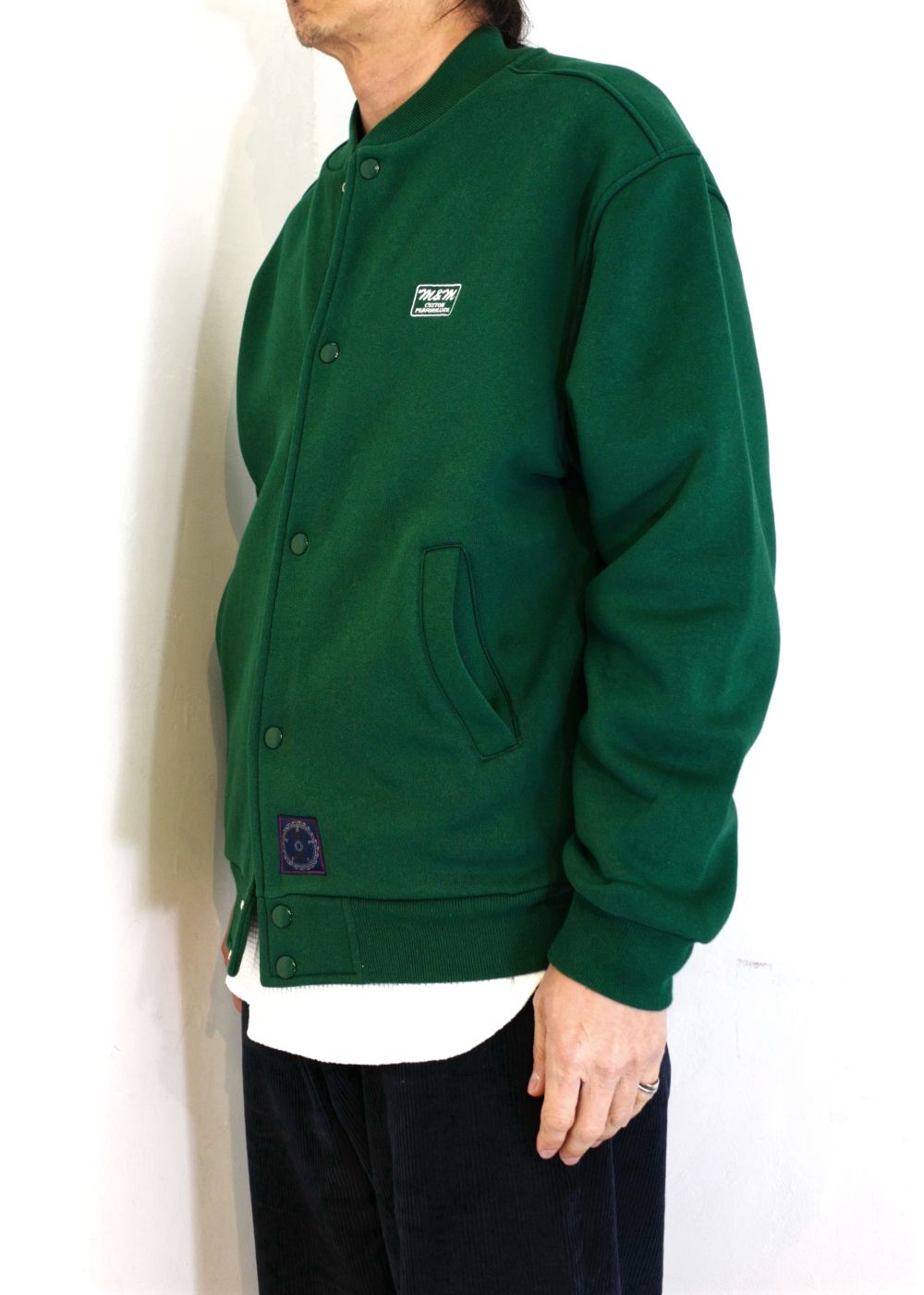 M&M CUSTOM PERFORMANCE - LOOSE FIT SWEAT SNAP JACKET (IVY GREEN