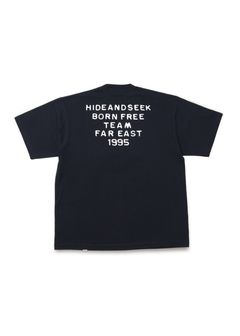 Typewriter S/S Tee (BigSilhouette) (NAVY) / ヘビーオンス ワイド Tシャツ