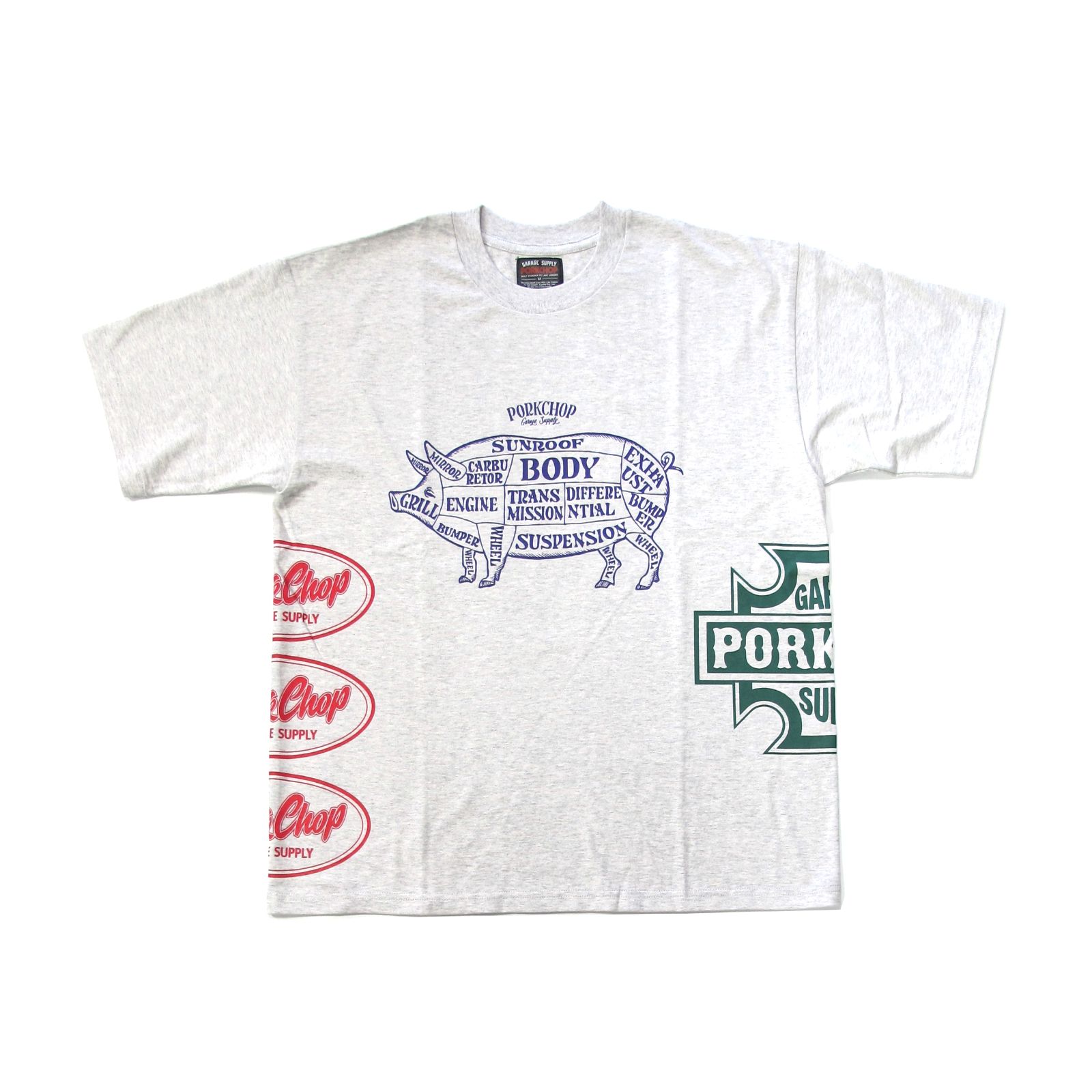 PORKCHOP - MULTI LOGOS TEE (BLACK) / マルチポーク Tシャツ | LOOPHOLE