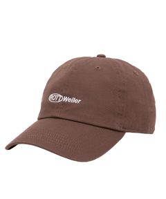 RW CAP (BROWN) / ロゴ刺繍 ダッド キャップ。