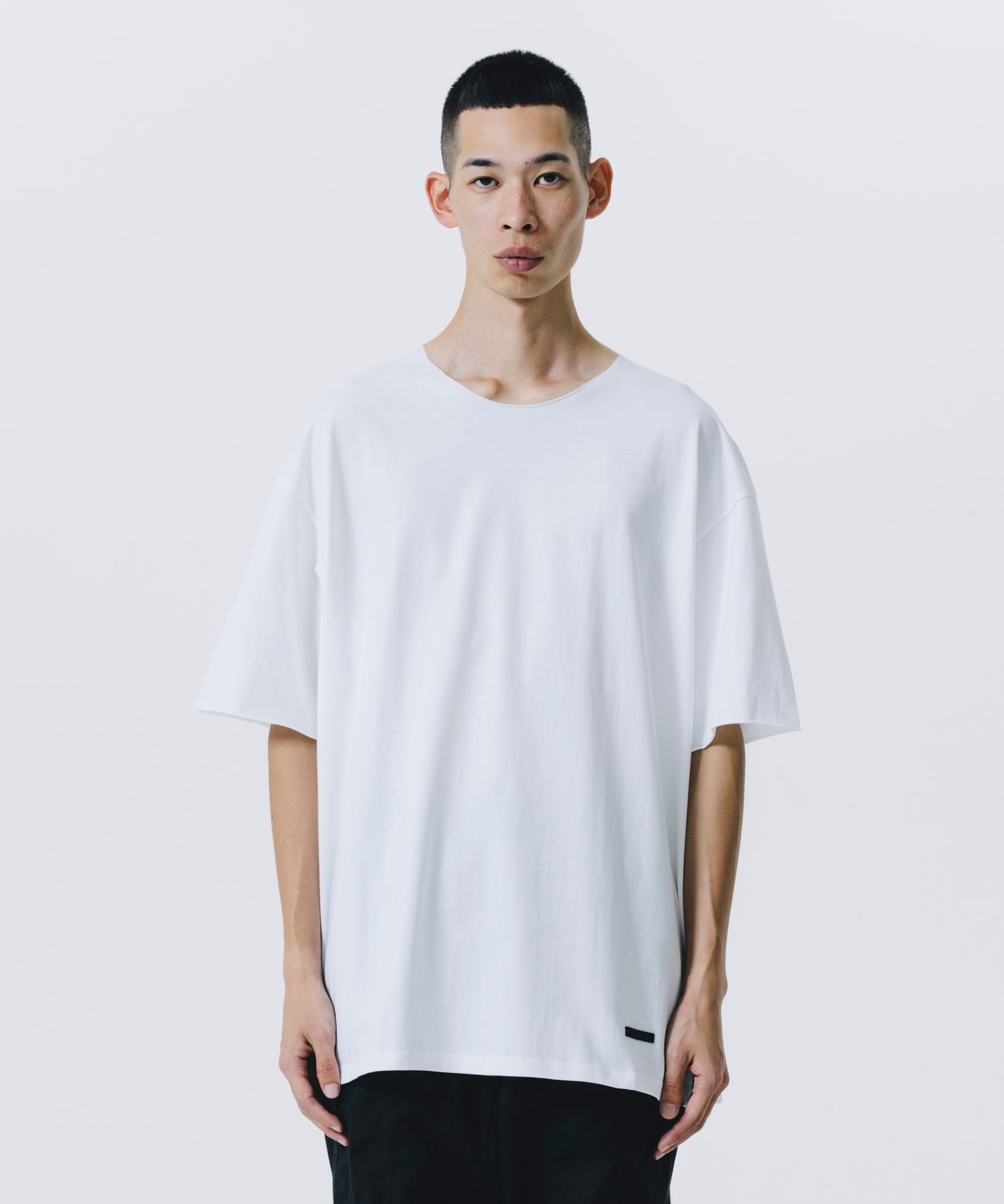 CUTOFF TEE (WHITE) /  オリジナル カットオフ Tシャツ