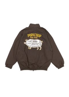PORK BACK NYLON JKT (DARK BROWN) / ポークバック ナイロン トラック ジャケット