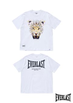 EVERLAST Ex.S/S PRINT TEE "CHADWICK" (WHITE) / エバーラスト コラボ Tシャツ
