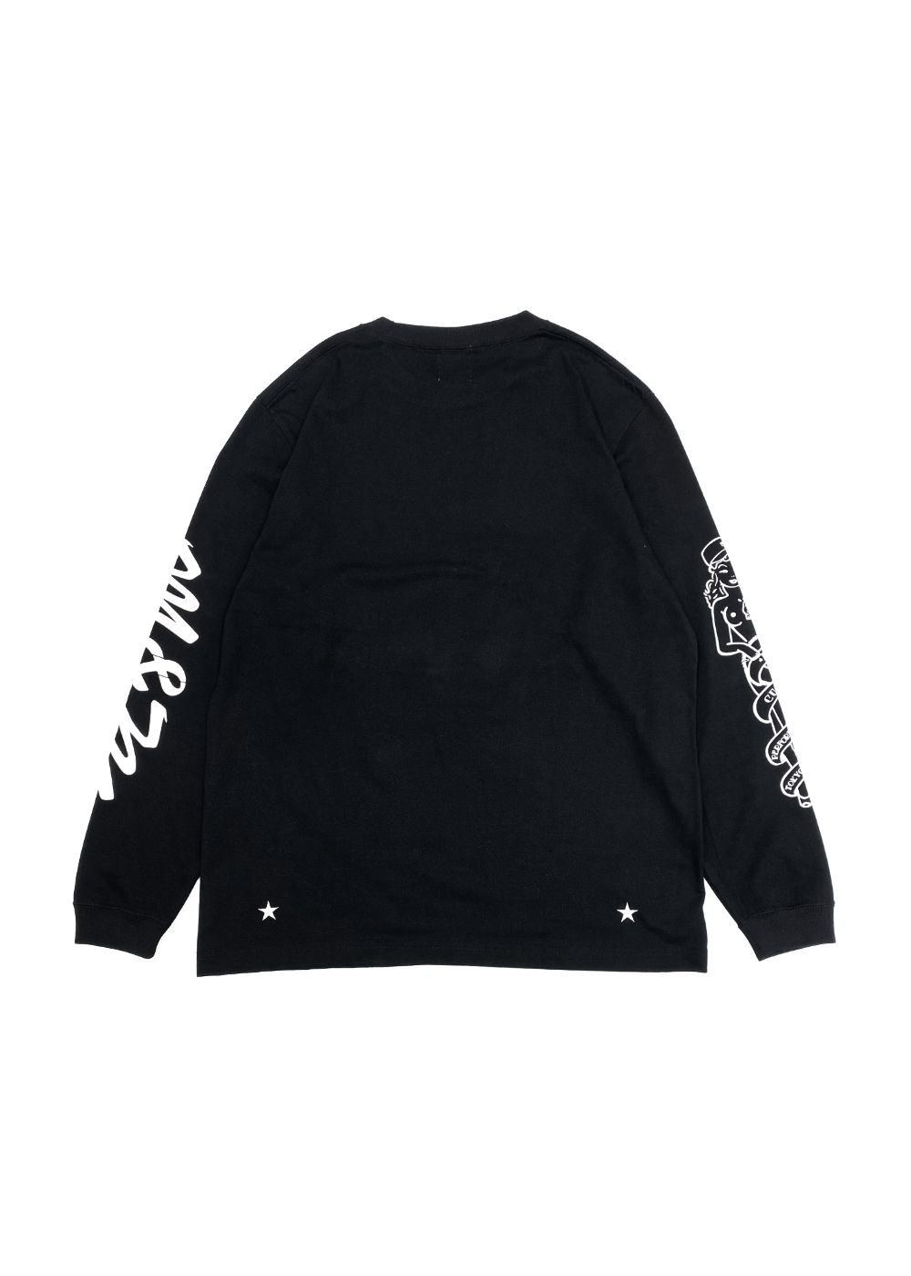 PRINT L/S TEE (BLACK) / ロゴ プリント ロンT