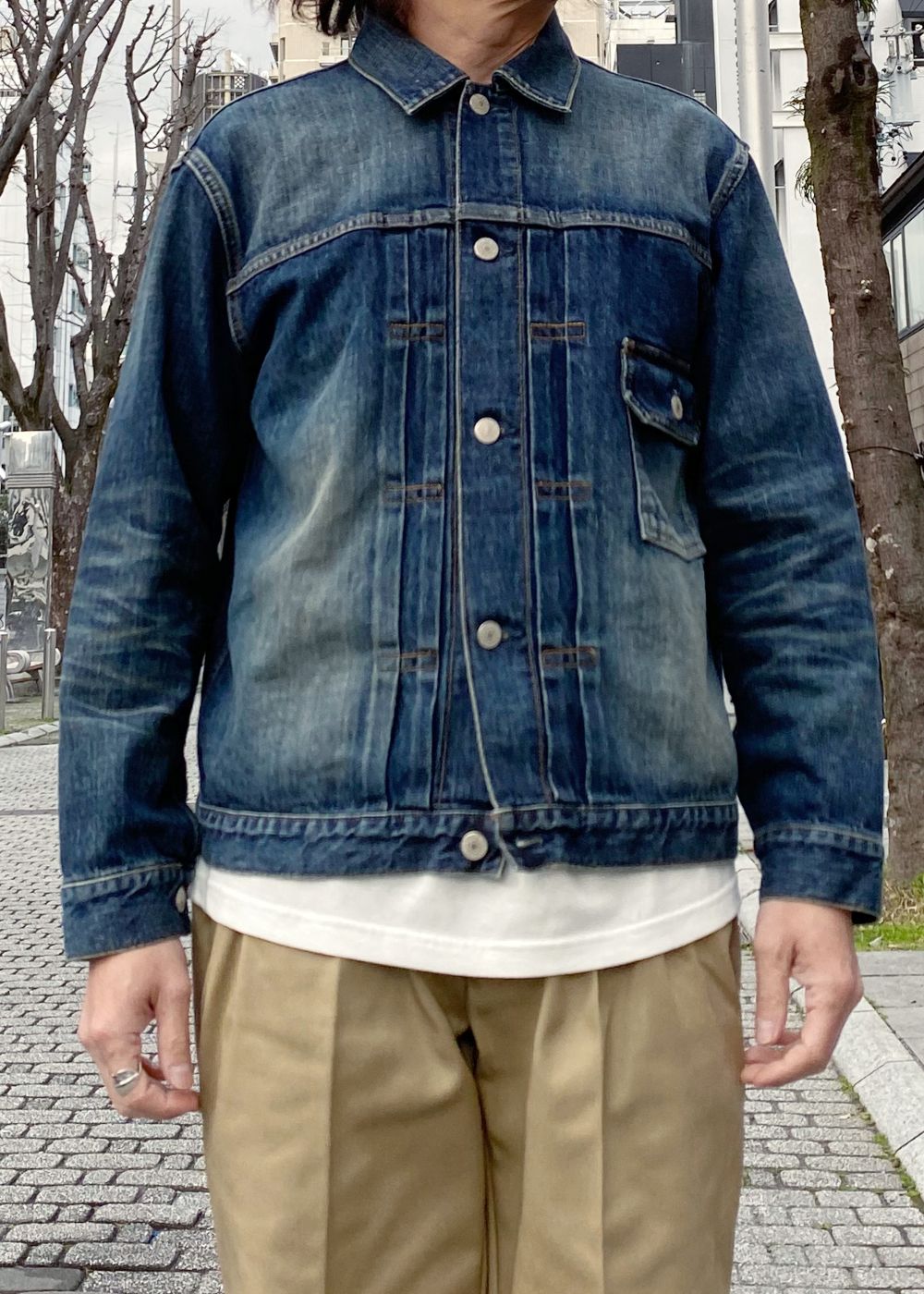 1st TYPE DENIM JACKET ＜USED＞ (USED INDIGO BLUE) / 1st タイプ ユーズド デニム ジャケット
