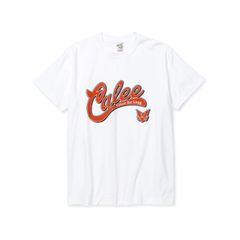 【ラスト1点】STRETCH CALEE COLLAGE LOGO TEE (WHITE) / カレッジロゴ オリジナル ストレッチ Tシャツ