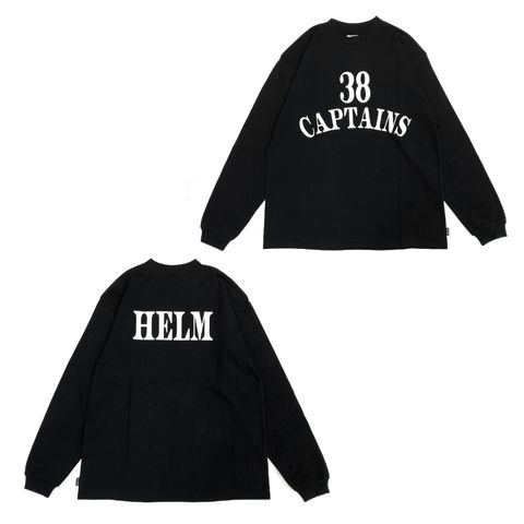 【ラスト1点】38 CAPTAINS LS TEE (BLACK) / オリジナル プリント ロンT