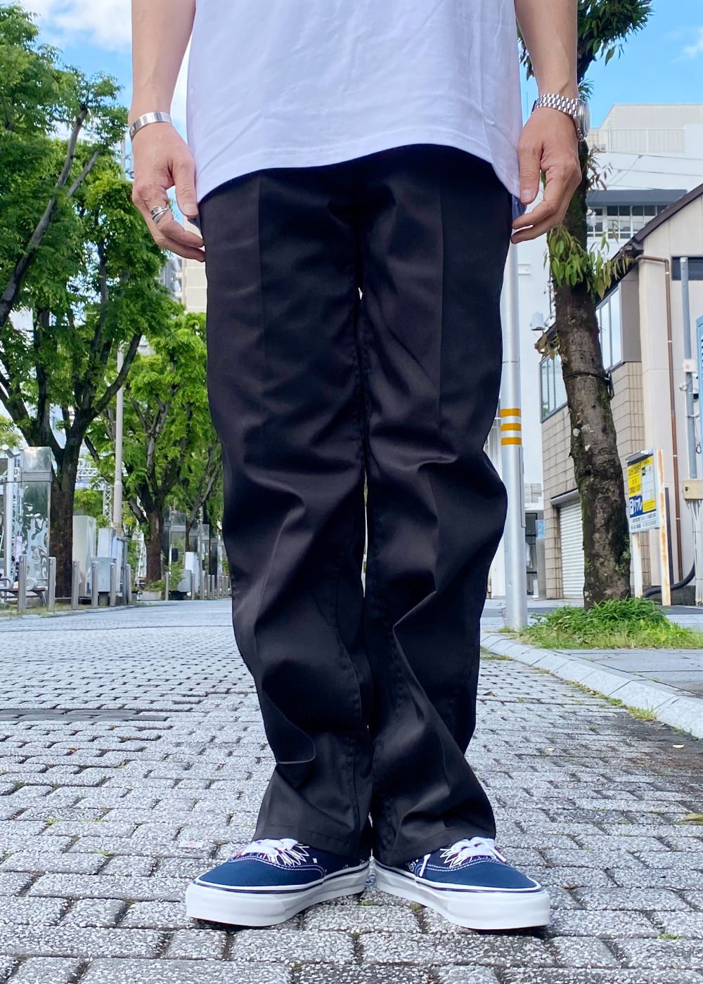 B-WORK (BLACK) / 定番 チノパンツ
