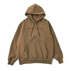 ヘビーオンスビックシルエットパーカー (BROWN)