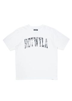 R9 ROTWYLA TEE (WHITE) / カレッジロゴ プリント オリジナル Tシャツ