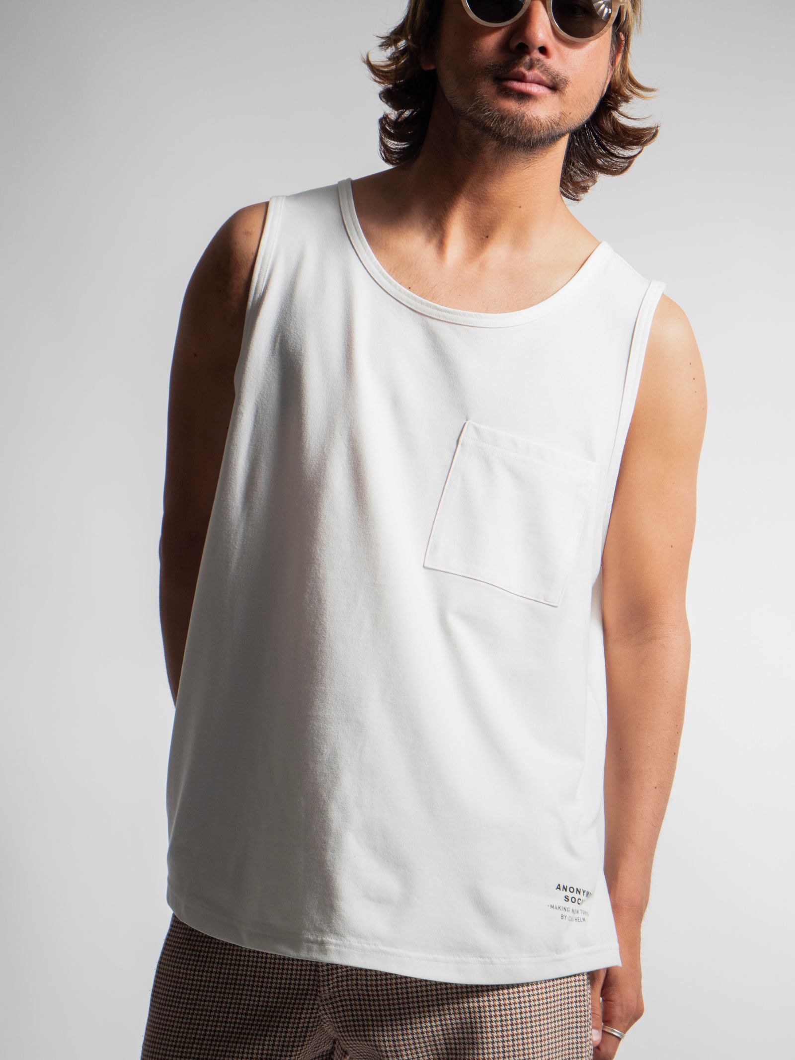 CAPTAINS HELM - PRIMEFLEX® POCKET TANK-TOP (WHITE) / プライム