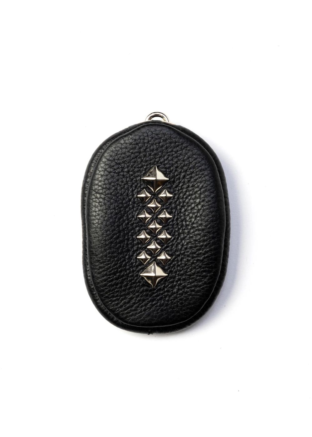 STUDS LEATHER ZIP COIN CASE (BLACK) / スタッズ レザー コインケース