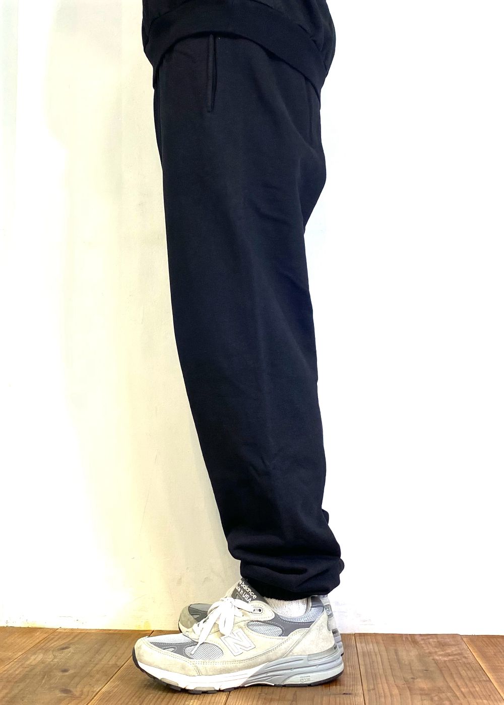 College Sweat Pant (BLACK) / オリジナル セットアップスウェットパンツ / セットアップ可能